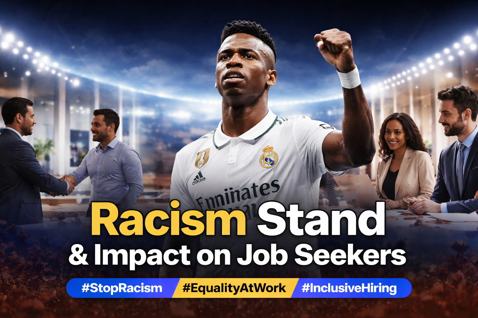 Real Madrid’s Champions League Tie Halted Over Vinicius Racism Allegation – A Call for Workplace Equality - blog image